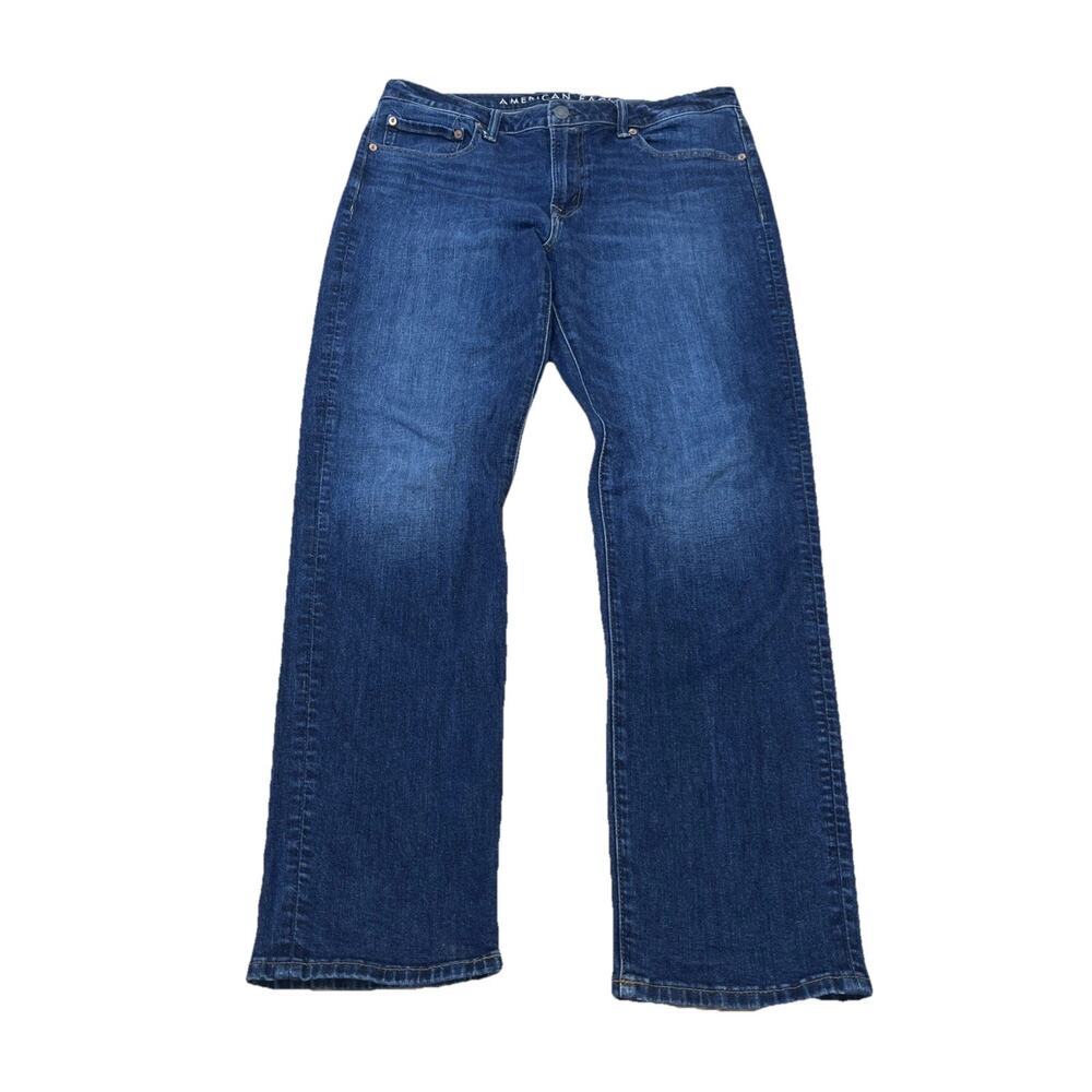 American Eagle Outfitters Athletic Fit Jeans Mens Size 34x34 (34X33) Stretch